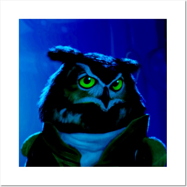 Great Horned Owl Captain Nemo Wall Art by KristerEide